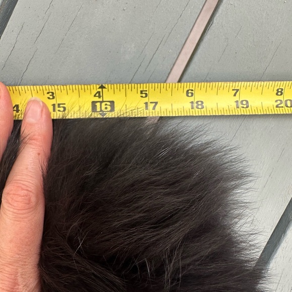 Theory Black Teddy Jacket Natural Blue Fox size M - Picture 7 of 12